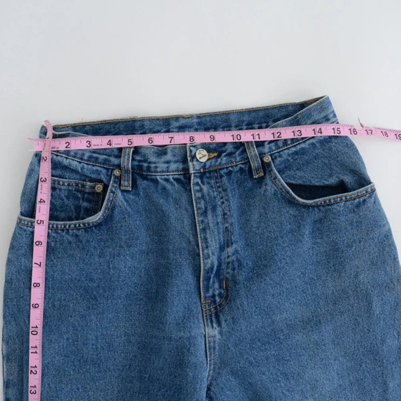 Vintage 90's L.A. Blue Jeans Blue High Waisted Straight Tapered Denim  Jeans - Picture 3 of 15